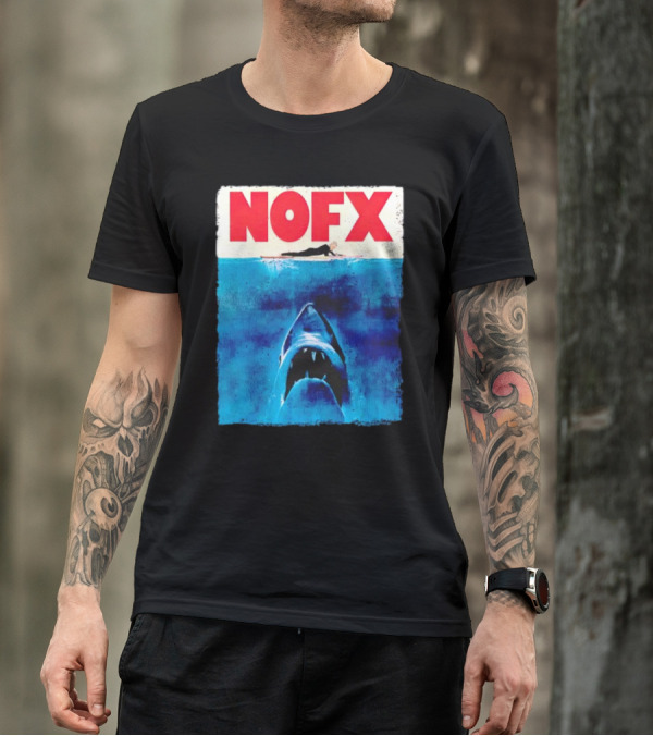 NOFX Jaws Surfer Shark T-Shirt