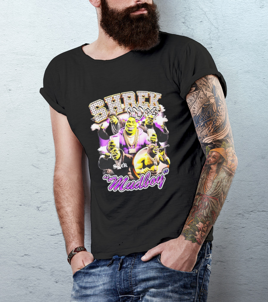 Shrek Wes Mudboy Pop Culture Mashup 90s T-Shirt