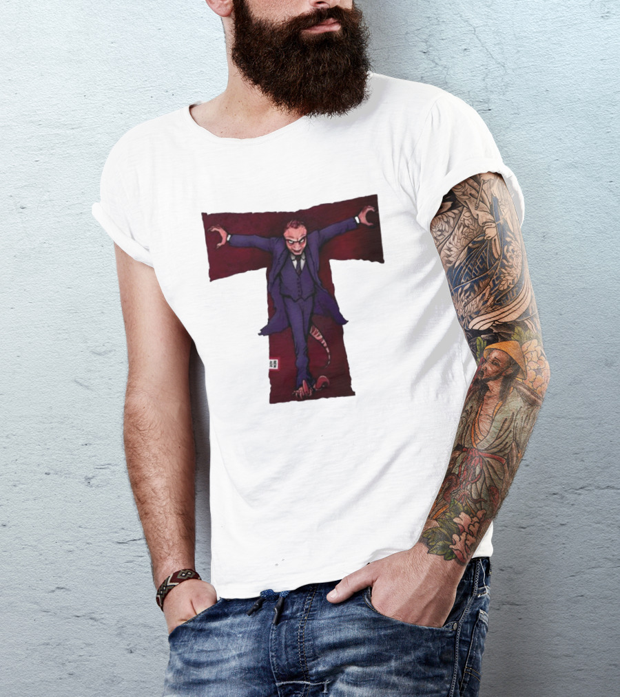 Torontosaurz Darkodon Suit-Clad T-Pose Character With Tail T-Shirt