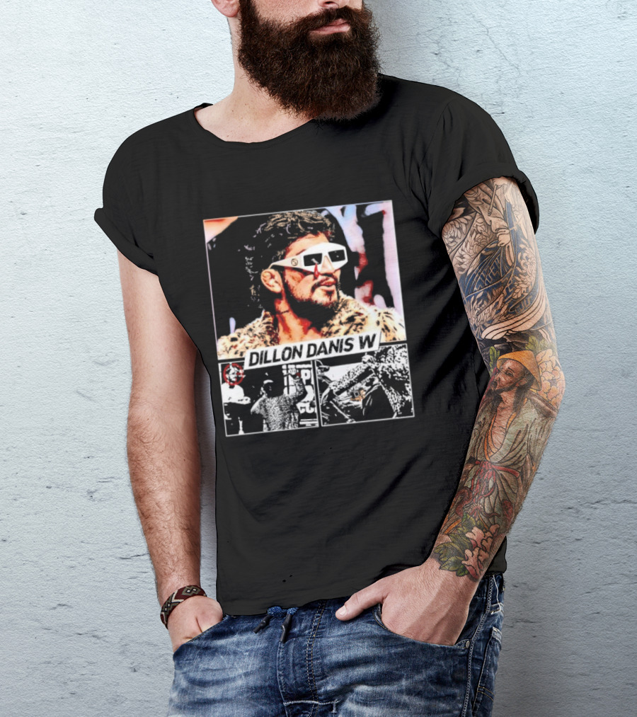 Dillon Danis W Sunglasses And Leopard Print Coat T-Shirt