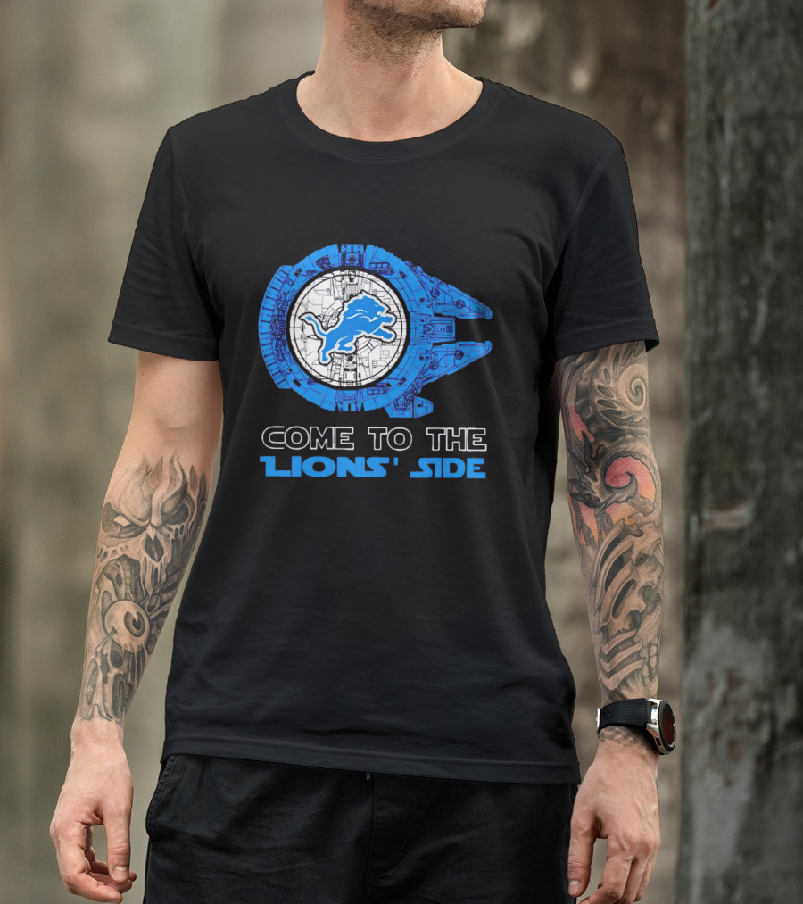 Come To The Lions' Side Millennium Falcon Crossover T-Shirt