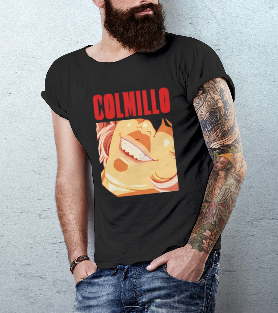 Trending Colmillo Anime Style Art Grinning Expression T-Shirt