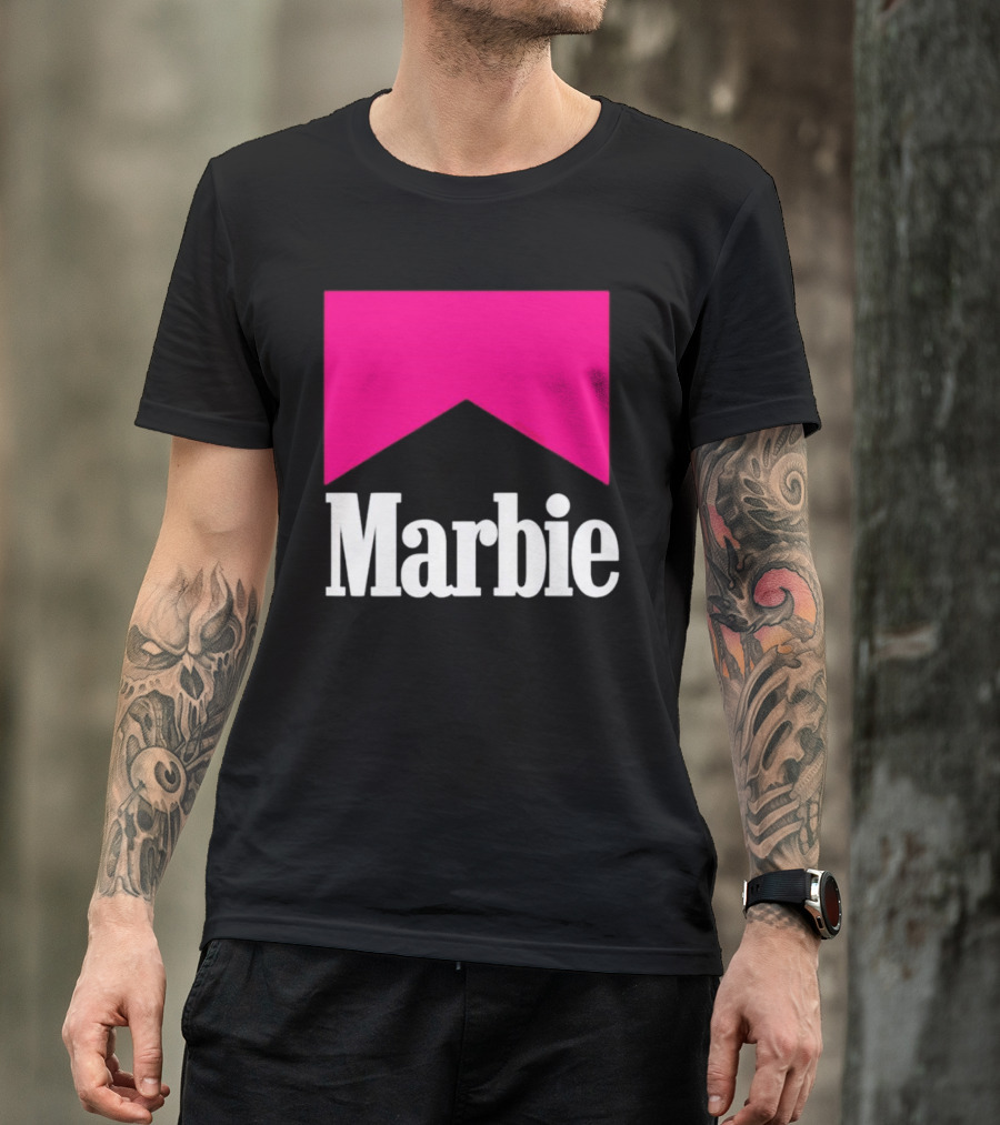 Marbie Logo With Pink Iconic T-Shirt