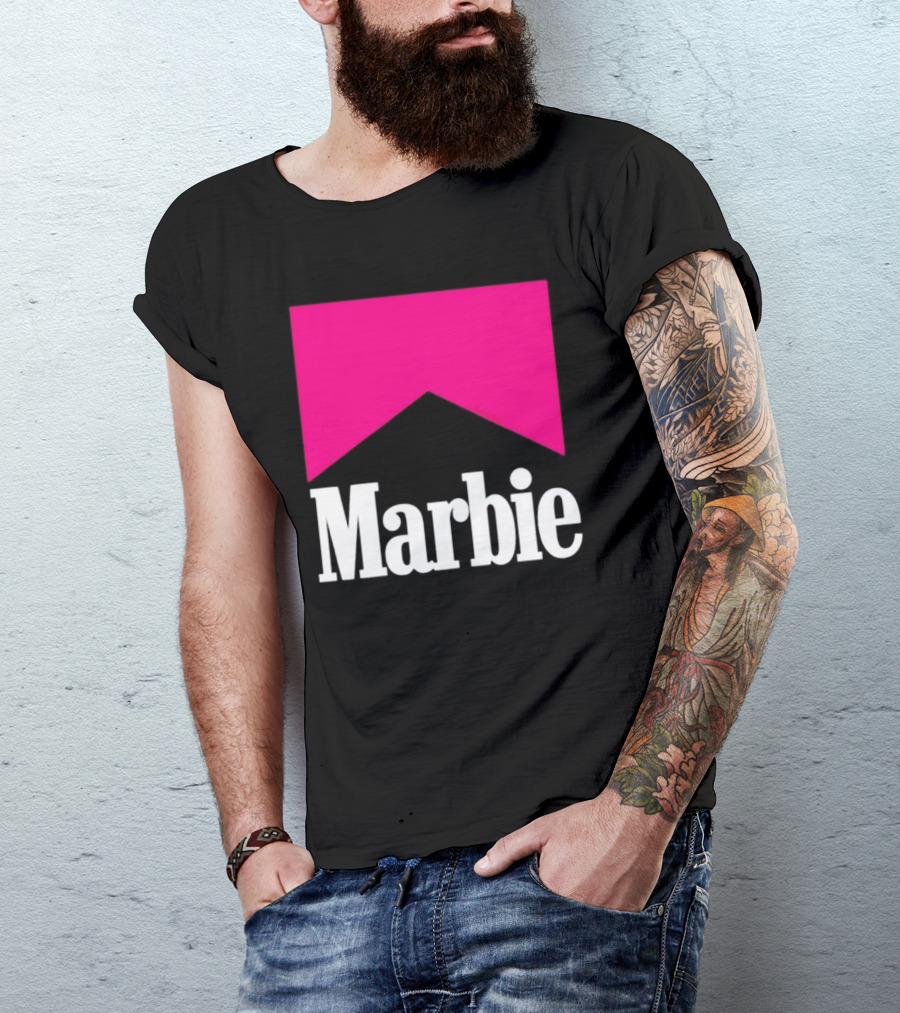 Marbie Logo With Pink Iconic T-Shirt