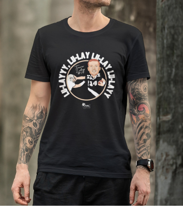 Travis Lulay Lu-Layyy Griz #14 Caricature Signature Lu-Lay Lu-Layyy Griz Fan Club Collection T-Shirt