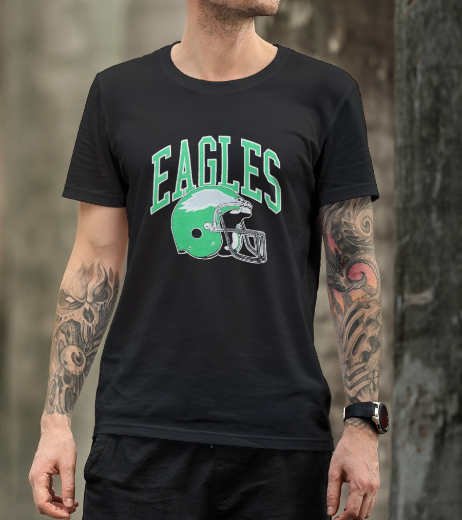 Eagles Helmet Logo Philadelphia T-Shirt