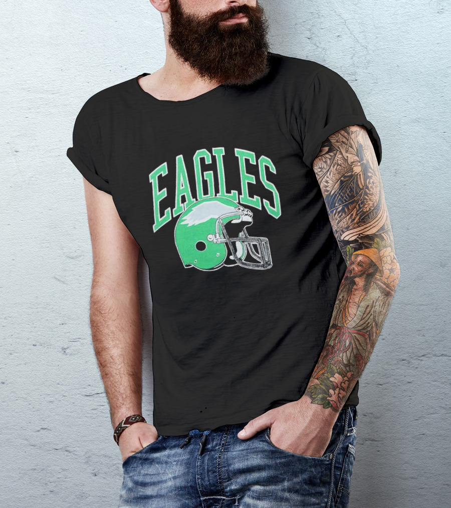 Eagles Helmet Logo Philadelphia T-Shirt