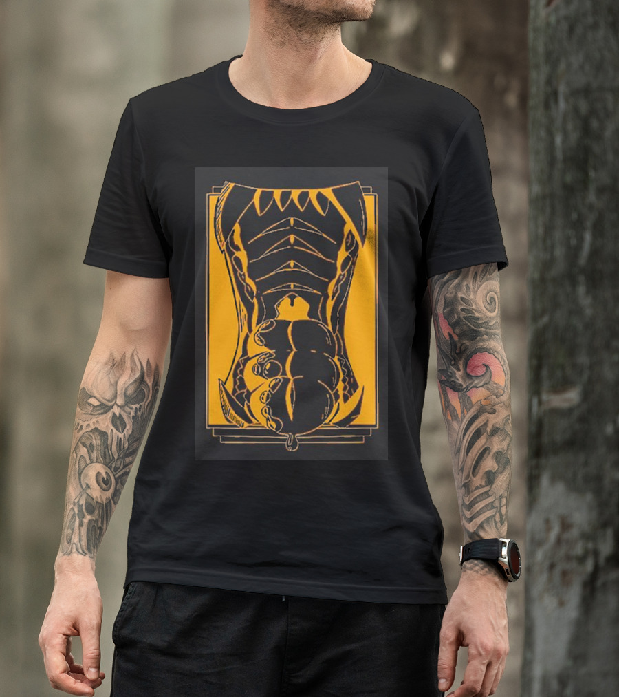 Slosh Dog Synesthesia Abstract Monster Torso Claws T-Shirt