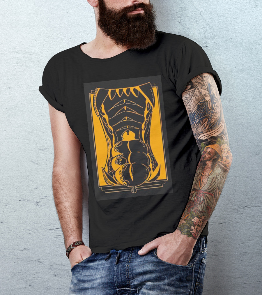 Slosh Dog Synesthesia Abstract Monster Torso Claws T-Shirt