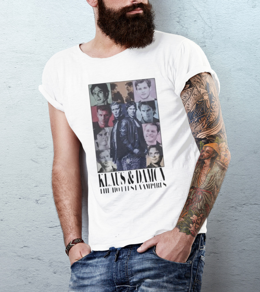 Klaus And Damon The Hottest Vampires Eras Tour T-Shirt