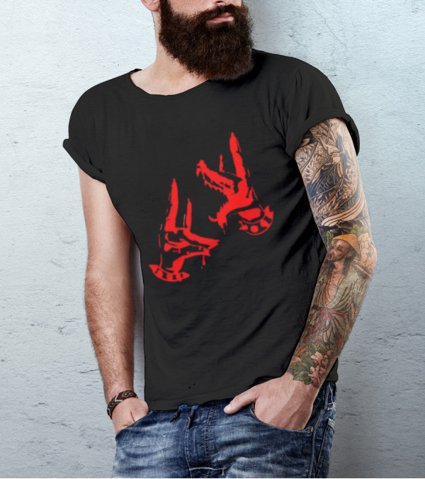 Paradox Bad Dog Cerberus Heads Red T-Shirt