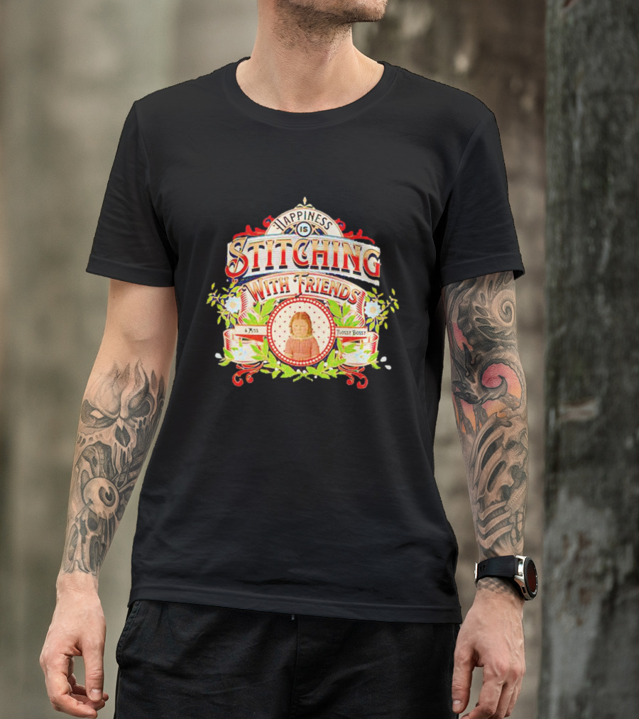Happiness Is Stitching With Friends Miss Frosty Boost T-Shirt