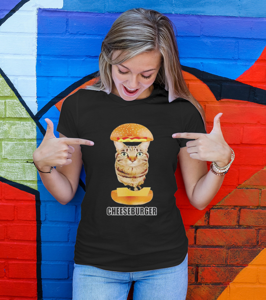 Cat Inside Cheeseburger Delight T-Shirt