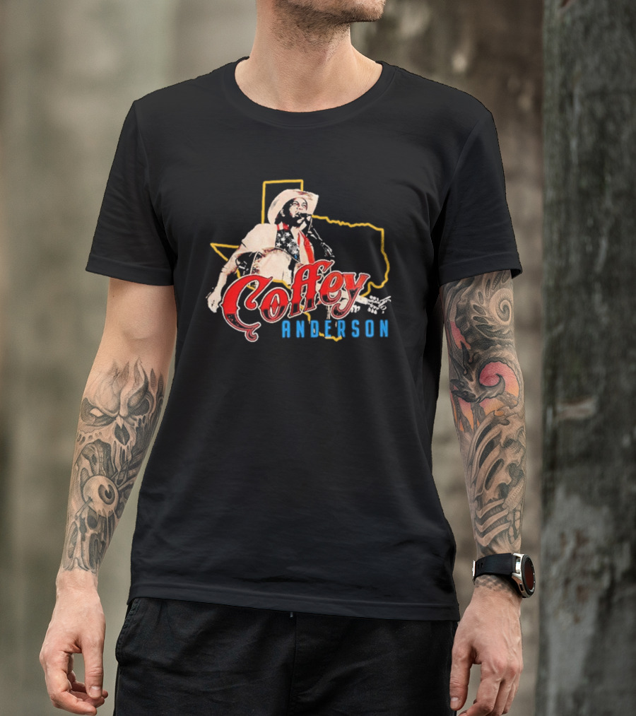Coffey Anderson Texas Outline Cowboy Music T-Shirt