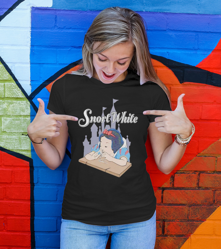 Snort White Castle Background Unethical Threads T-Shirt