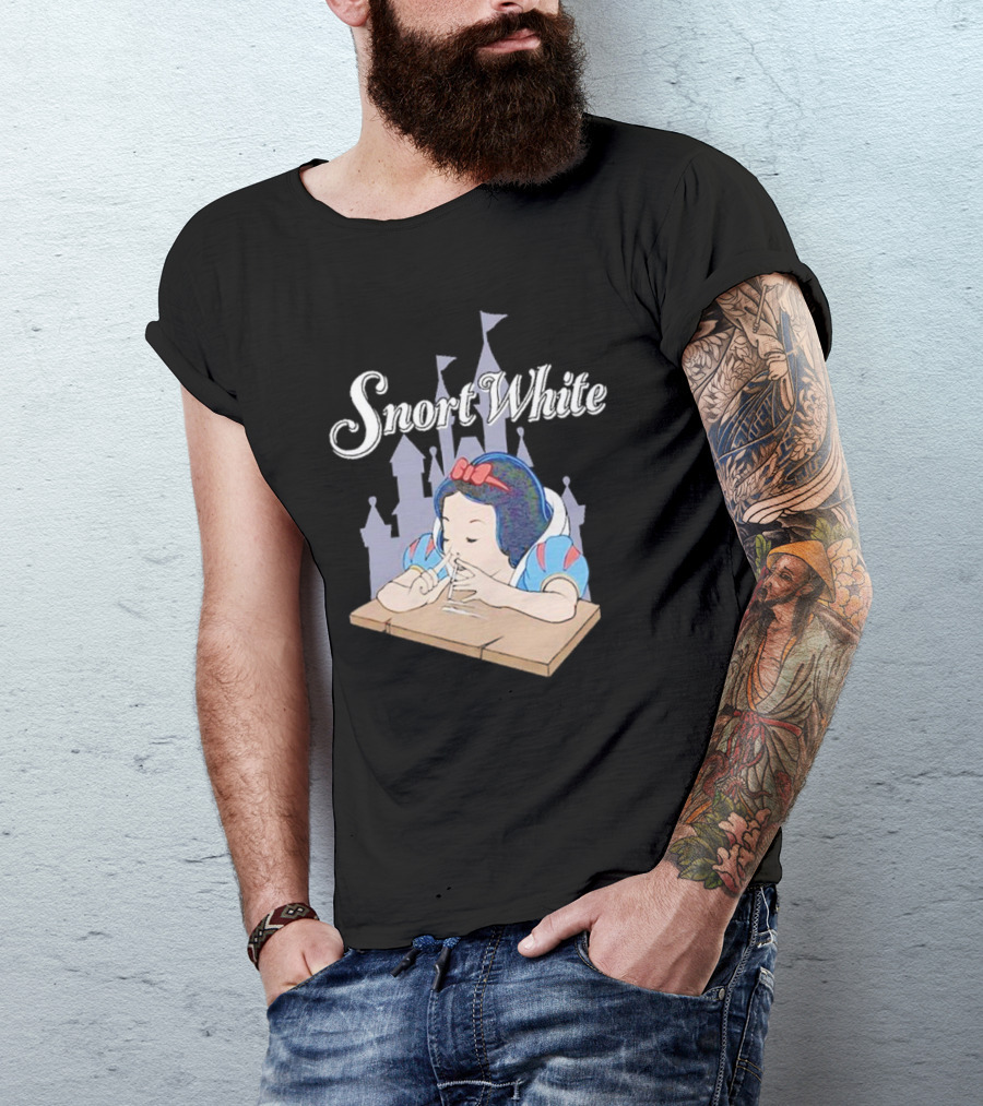 Snort White Castle Background Unethical Threads T-Shirt
