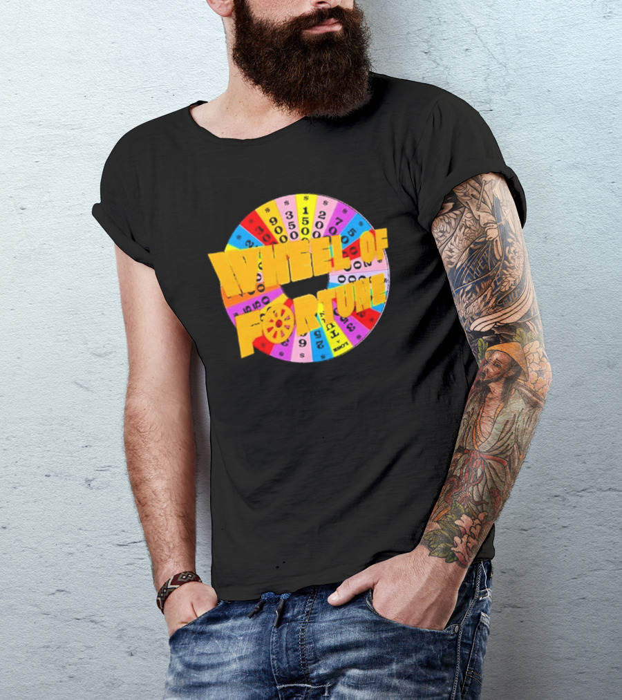 Wheel Of Fortune Classic TV Show Logo Colorful Prize Wheel T-Shirt