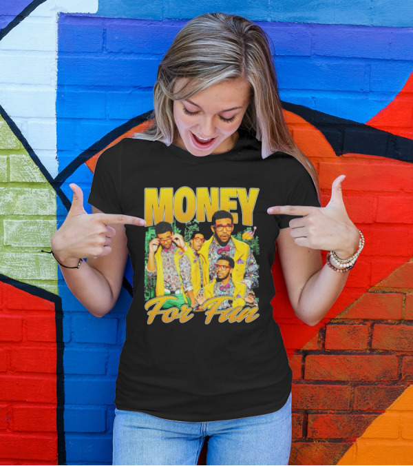 Money For Fun Vintage Drake Style Urban Fashion T-Shirt