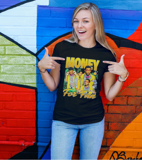 Money For Fun Vintage Drake Style Urban Fashion T-Shirt
