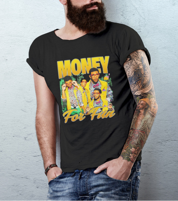 Money For Fun Vintage Drake Style Urban Fashion T-Shirt