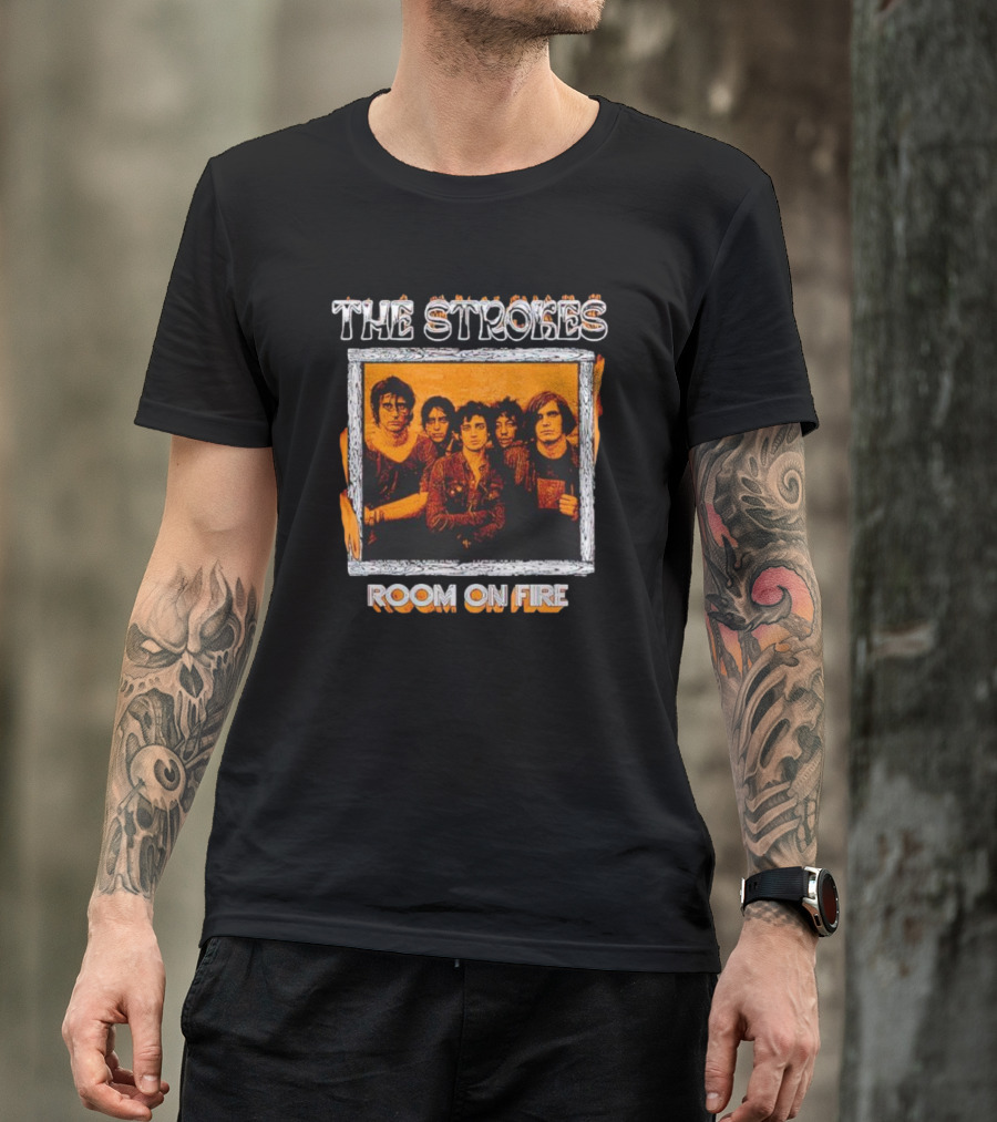 The Strokes Room On Fire Album Art Band Photo T-Shirt