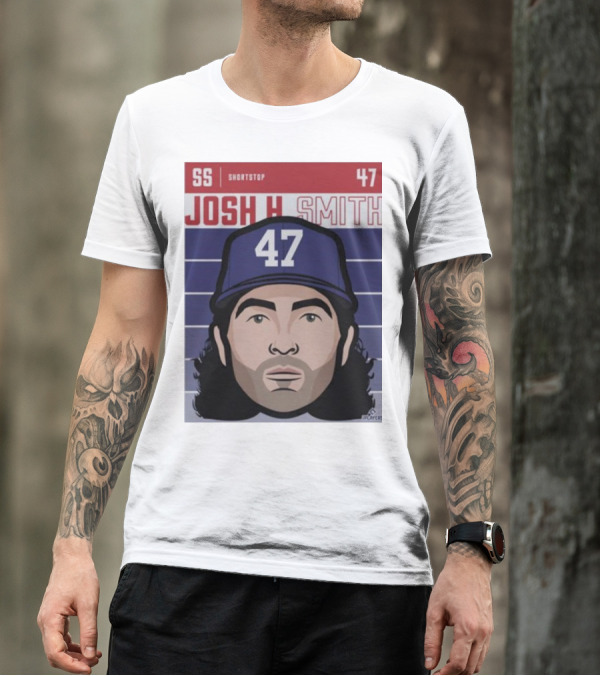 Josh H Smith SS Shortstop 47 Texas Fade Baseball T-Shirt