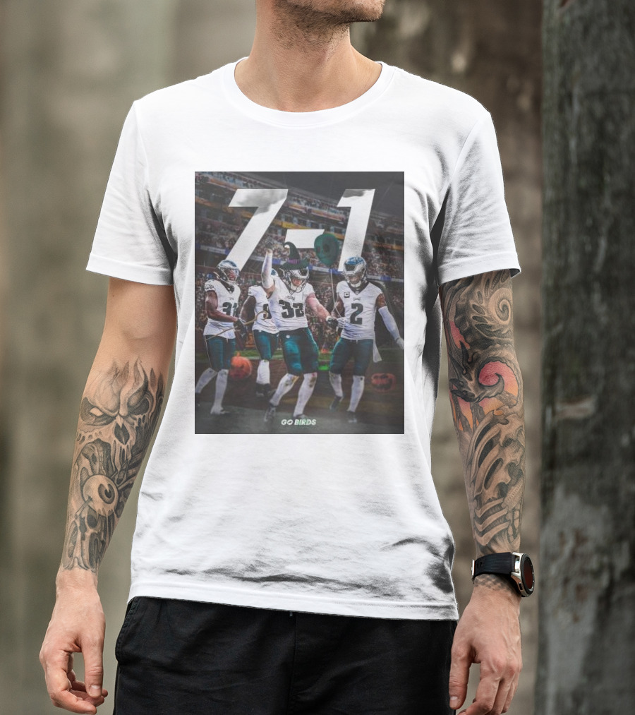 Philadelphia Eagles 7-1 Halloween Go Birds T-Shirt