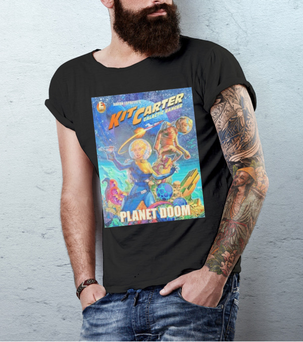 Kit Carter Galactic Ranger Planet Doom Halloween Edition Comic Cover T-Shirt