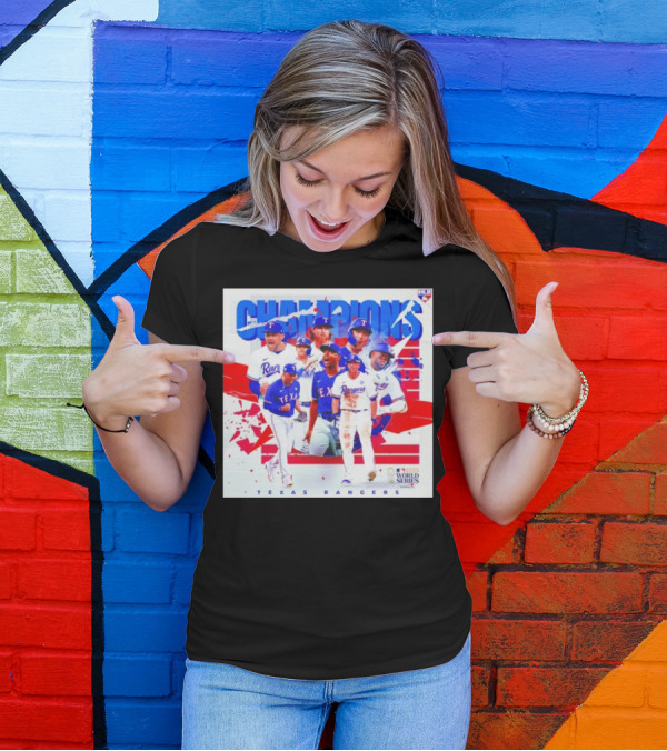 Texas Rangers MLB World Series Champions T-Shirt