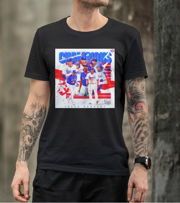 Texas Rangers MLB World Series Champions T-Shirt