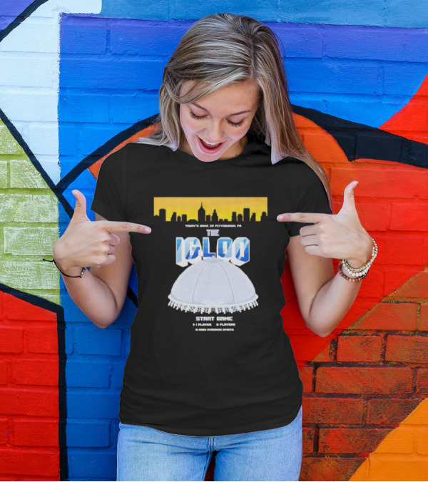 8-Bit Start Game Pittsburgh PA The Igloo Retro Skyline T-Shirt