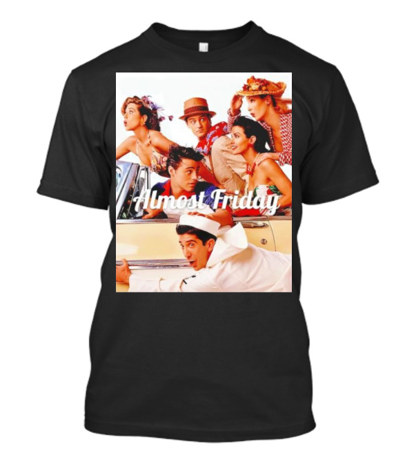Almost Friday Friends Retro Beach Adventure T-Shirt