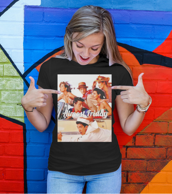 Almost Friday Friends Retro Beach Adventure T-Shirt