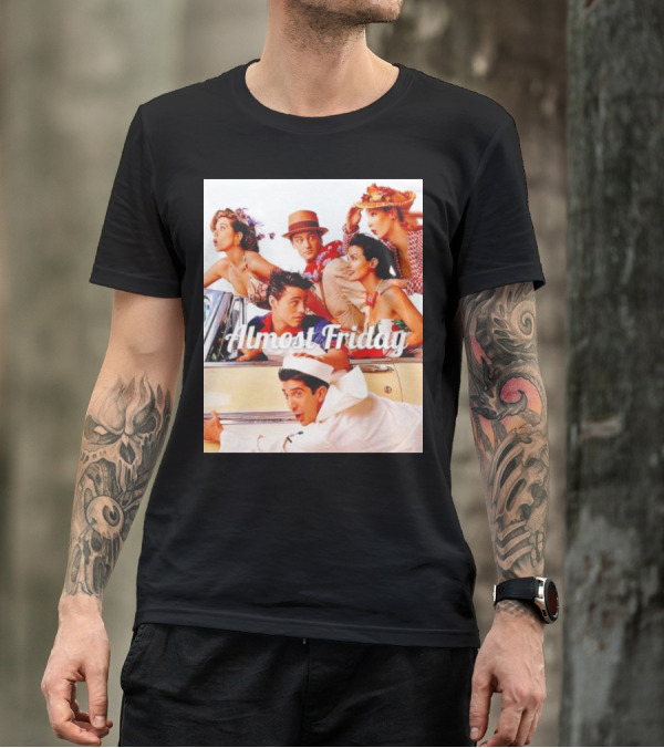 Almost Friday Friends Retro Beach Adventure T-Shirt