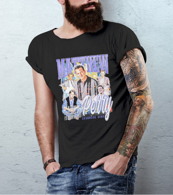MATTHEW PERRY Chandler Bing I'm Unemployable T-Shirt