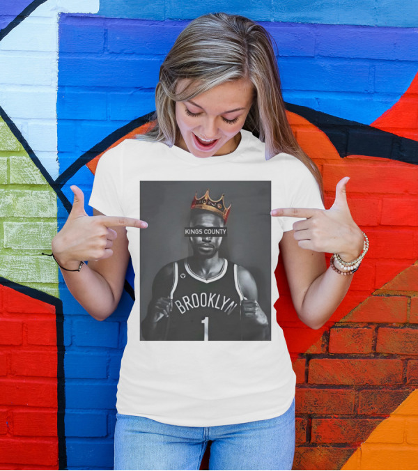 Mikal Bridges Kings County Brooklyn Basketball Crown T-Shirt