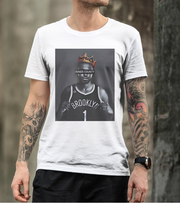 Mikal Bridges Kings County Brooklyn Basketball Crown T-Shirt