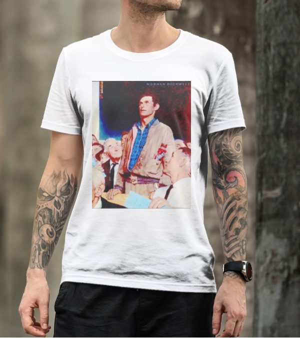 Norman Rockwell Freedom Of Speech Twizzlers Edition T-Shirt