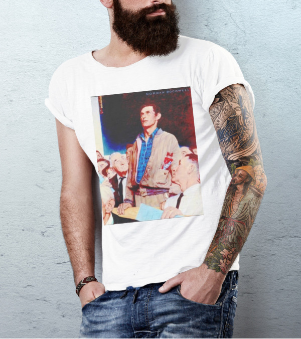 Norman Rockwell Freedom Of Speech Twizzlers Edition T-Shirt