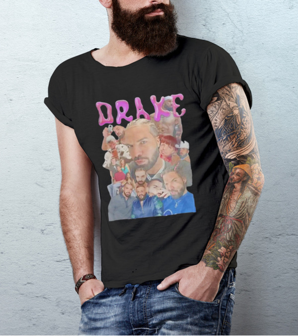 Drake Multi-Portrait Collage T-Shirt