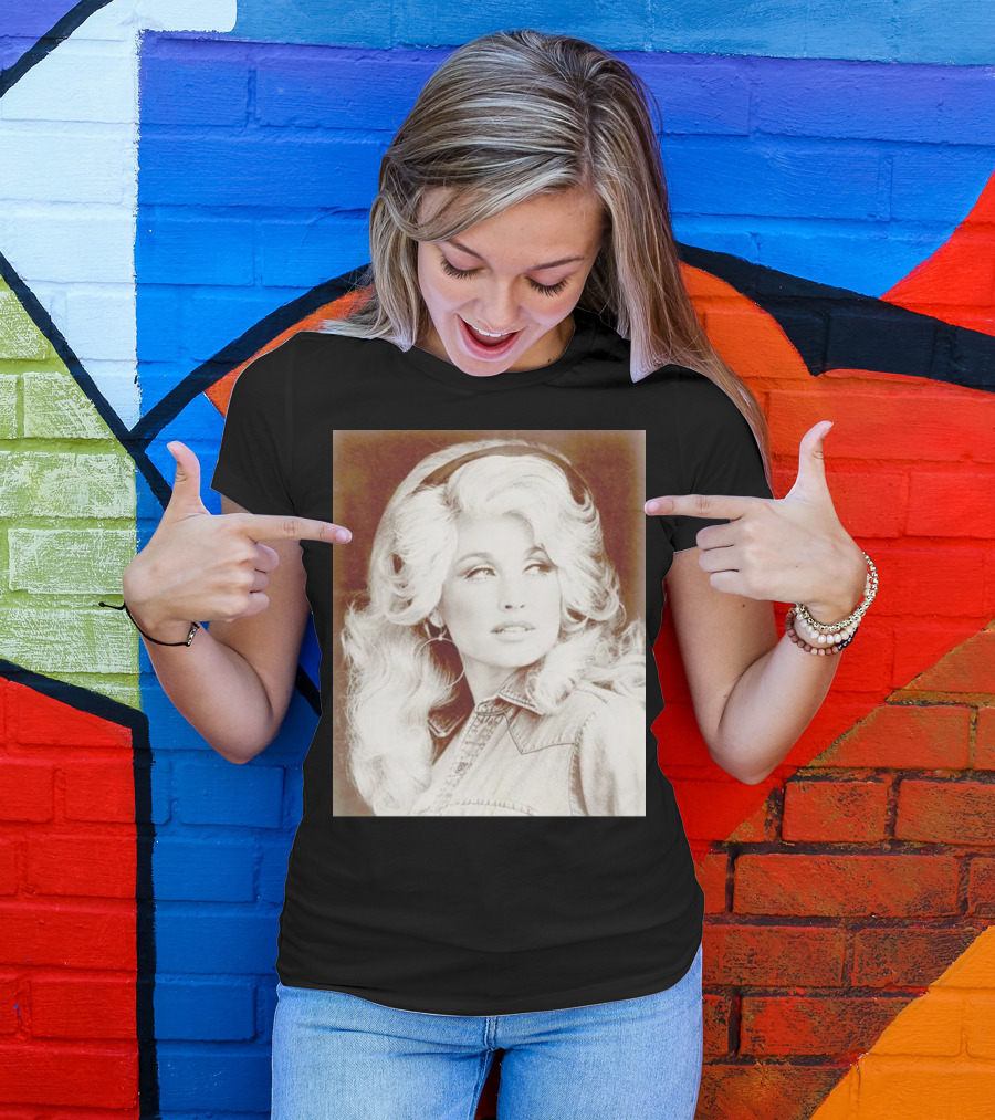 Dolly Parton Vintage Style Denim Jacket T-Shirt