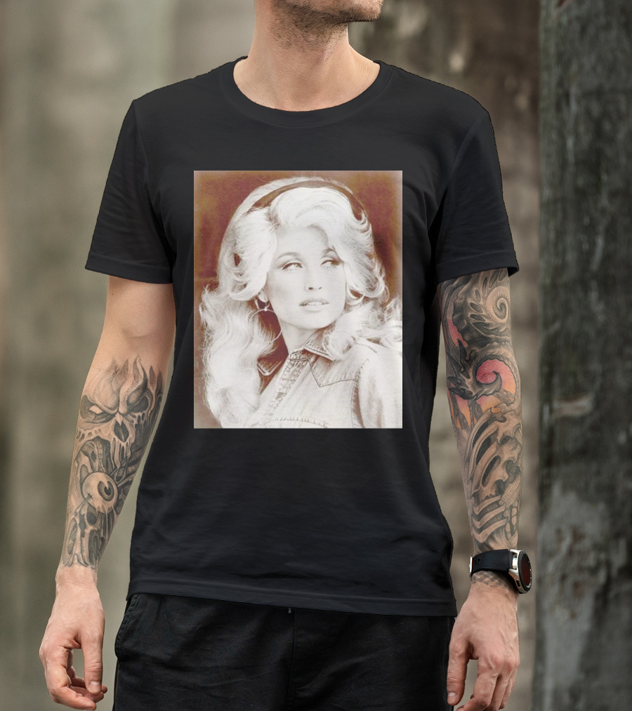 Dolly Parton Vintage Style Denim Jacket T-Shirt