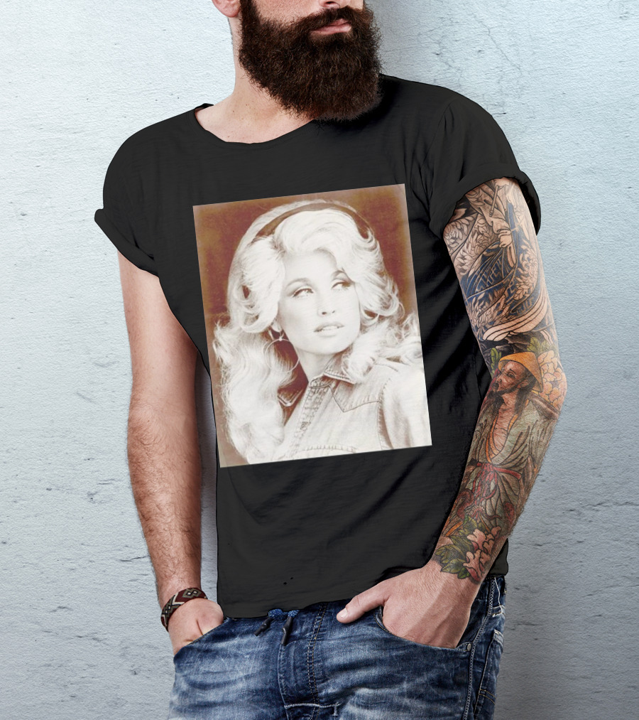 Dolly Parton Vintage Style Denim Jacket T-Shirt