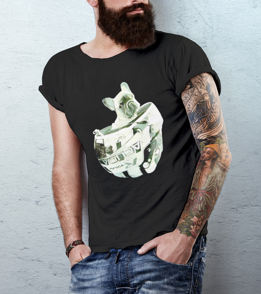 Franklin Beans Eversley French Bulldog Racing Helmet Acura Formula T-Shirt