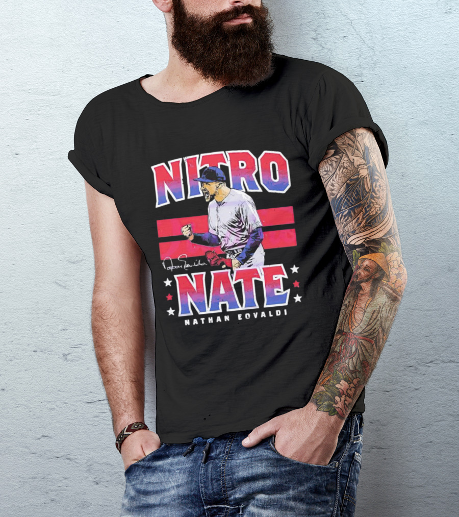 Nitro Nate Nathan Eovaldi Signature Baseball T-Shirt