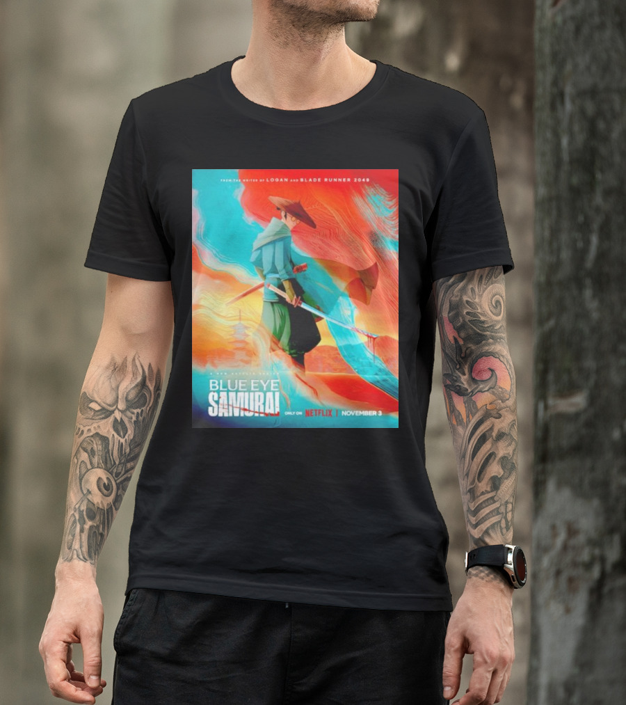 Blue Eye Samurai Logan Blade Runner 2049 Netflix November 3 T-Shirt