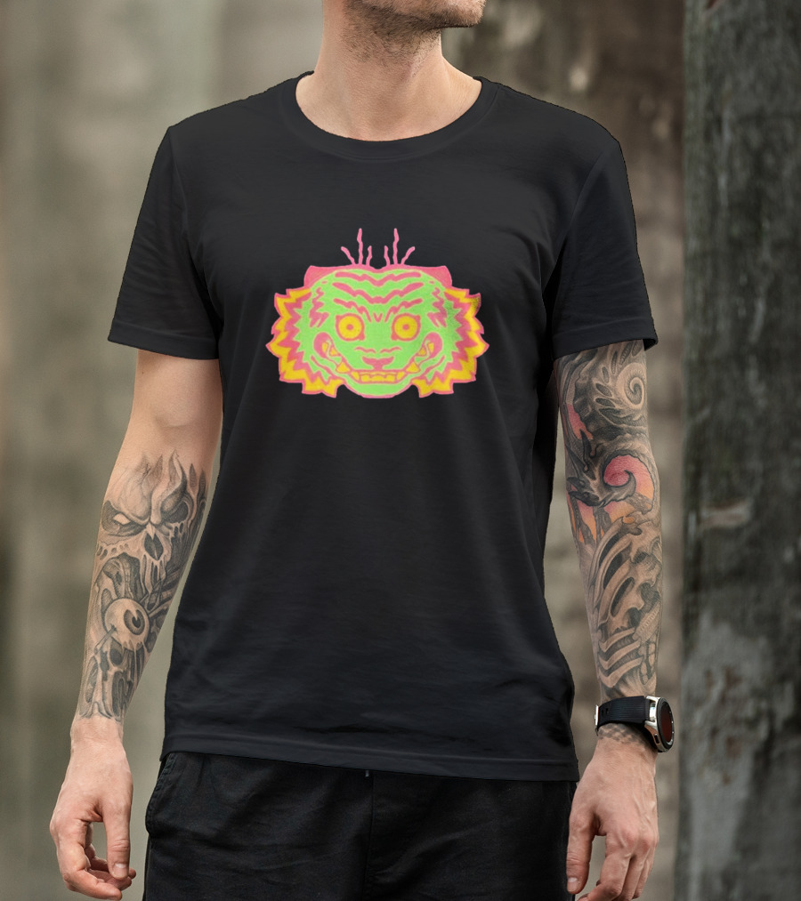 Papajoolia Tigers Neon Doodle T-Shirt