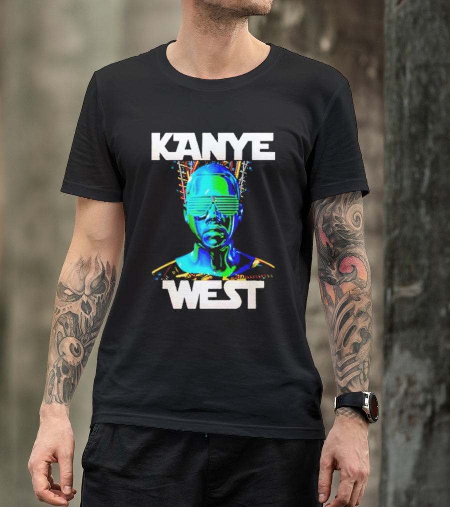Kanye West Glow In The Dark Tour Holographic Neon T-Shirt