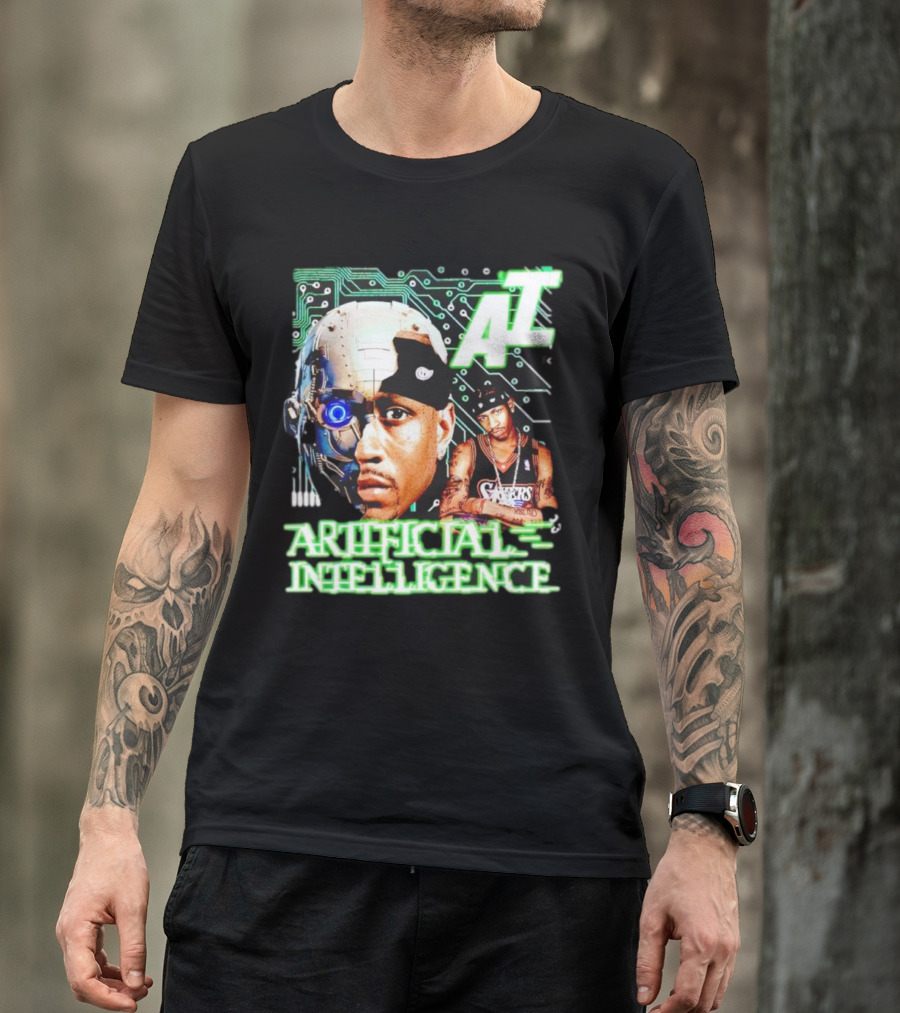 AI Allen Iverson Artificial Intelligence 76ers Cybernetic Fusion T-Shirt