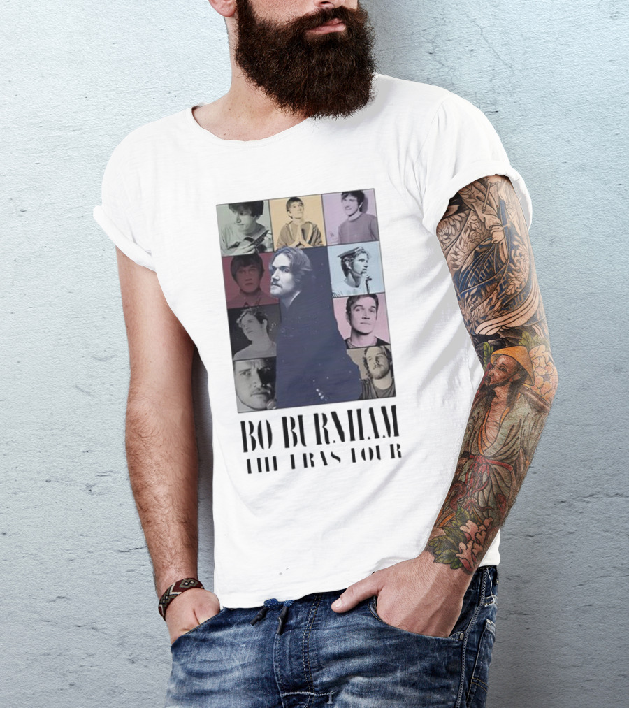 Bo Burnham The Eras Tour Collage Pastel Portraits T-Shirt